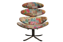 Load image into Gallery viewer, TNC Patchwork Swivel Chair and Footstool
