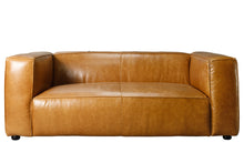 Load image into Gallery viewer, Contemporary Top Grain Leather 2-Seater Sofa, AS166L
