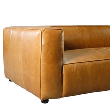 Load image into Gallery viewer, Contemporary Top Grain Leather 2-Seater Sofa, AS166L
