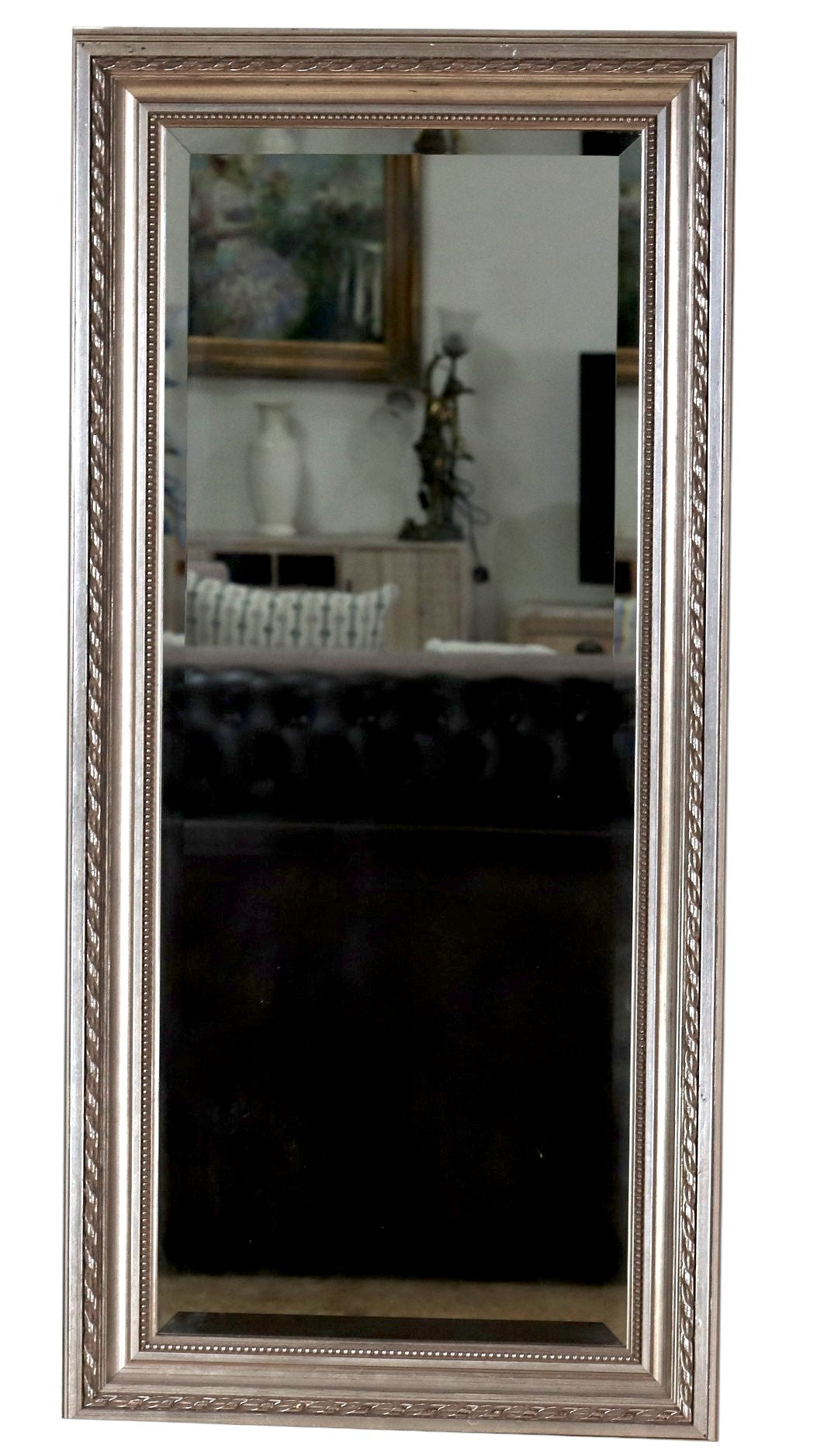 TNC Rectangular Mirror, 55 cm x 116 cm, Silver Colour