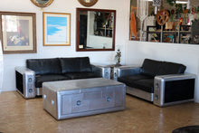 Load image into Gallery viewer, TNC 2-Seater sofa, Genuine Leather and Aluminum
