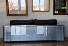 Load image into Gallery viewer, TNC 3-Seater sofa, Genuine Leather and Aluminum
