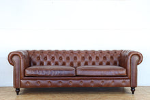 Load image into Gallery viewer, TNC 3-Seater Chesterfield Sofa, Genuine Leather
