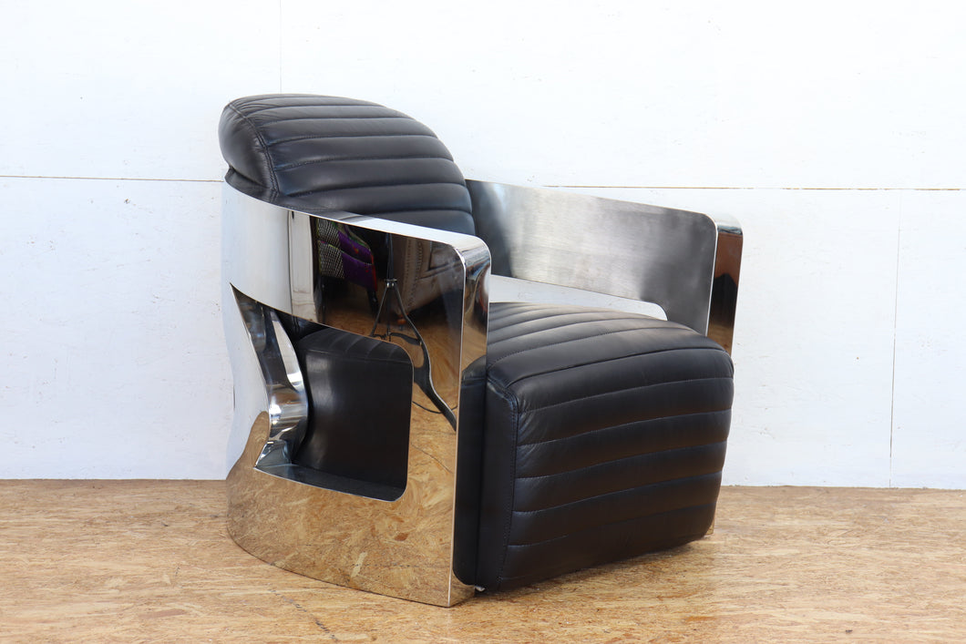 TNC Contemporary Armchair, Top Grain Leather