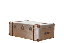 Load image into Gallery viewer, TNC Trunk Coffee Table, Aluminum &amp; Leather
