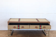 Load image into Gallery viewer, TNC 1.2 m Vintage Trunk Coffee Table, Leather and Canvas
