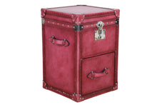 Load image into Gallery viewer, TNC Leather Trunk Cabinet, 1 Drawer
