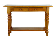 Load image into Gallery viewer, Town &amp; Country Hall Table, Solid Oak, 2 Drawers
