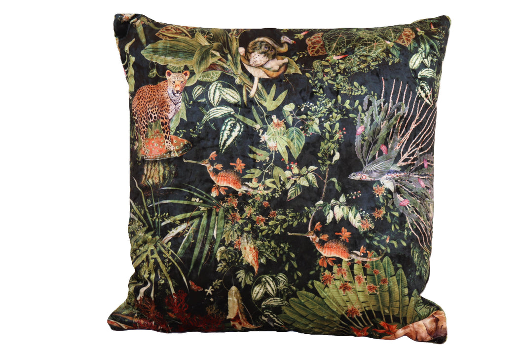 TNC Green Jungle Large Patchwork Cushion, 103C