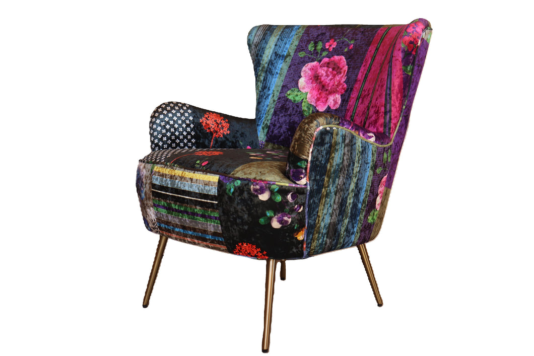 TNC Patchwork Accent Chair 2393-2, 88C