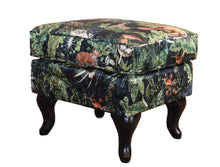 Load image into Gallery viewer, TNC Green Jungle Patchwork Wing Chair, 2222-103C
