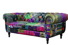 Load image into Gallery viewer, Funky Chesterfield 3-Seater Patchwork Sofa, 1329S-88C
