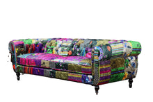Load image into Gallery viewer, Funky Chesterfield 3-Seater Patchwork Sofa, 1329S-88C
