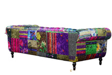 Load image into Gallery viewer, Funky Chesterfield 3-Seater Patchwork Sofa, 1329S-88C
