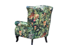 Load image into Gallery viewer, TNC Green Jungle Large Patchwork Wing Chair, 2199-103C
