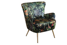Load image into Gallery viewer, TNC Green Jungle Patchwork Accent Chair, 2393-2 103C
