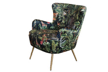 Load image into Gallery viewer, TNC Green Jungle Patchwork Accent Chair, 2393-2 103C
