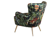 Load image into Gallery viewer, TNC Green Jungle Patchwork Accent Chair, 2393-2 103C
