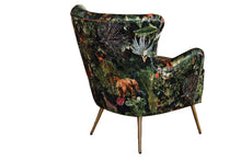 Load image into Gallery viewer, TNC Green Jungle Patchwork Accent Chair, 2393-2 103C
