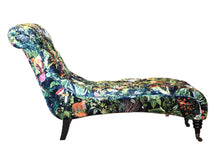 Load image into Gallery viewer, TNC Green Jungle Patchwork Chaise Chair, 828-103C
