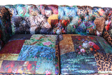 Load image into Gallery viewer, TNC Leopard Funky Chesterfield 2-Seater Patchwork Sofa, 1329-L 55D
