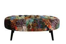 Load image into Gallery viewer, TNC Oval Patchwork Ottoman, 1163-O-55D

