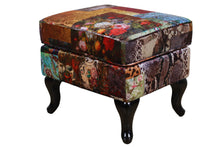 Load image into Gallery viewer, TNC Ottoman, Patchwork 2199-O-55D
