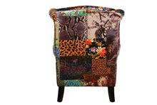 Load image into Gallery viewer, TNC Large Patchwork Wing Chair, 2199-55D
