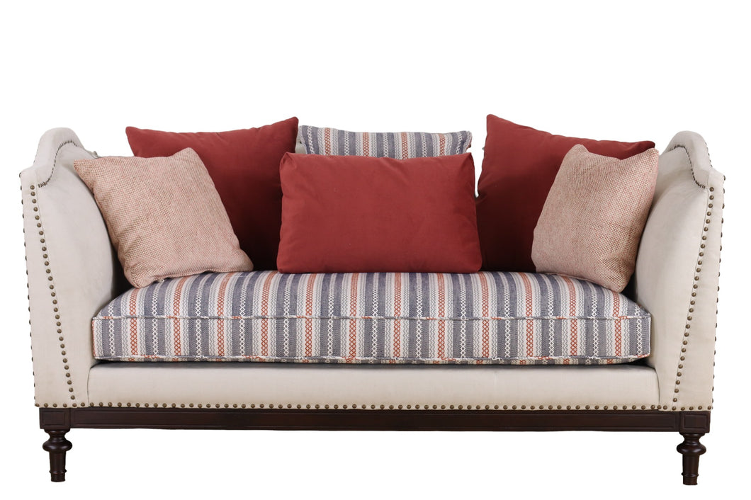 TNC 2 Seater Sofa, KS2160L, Beige Stripe