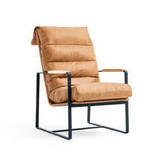 Load image into Gallery viewer, TNC Rasche Lounge Chair &amp; Ottoman, Top Grain Leather, C773+C773-O
