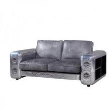 Load image into Gallery viewer, TNC 3-Seater sofa, Top Grain Leather and Aluminum
