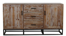 Load image into Gallery viewer, TNC Metal Base Recycled Fir 1.4 m Sideboard
