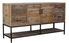 Load image into Gallery viewer, TNC Metal Base Recycled Fir 1.5 m Sideboard

