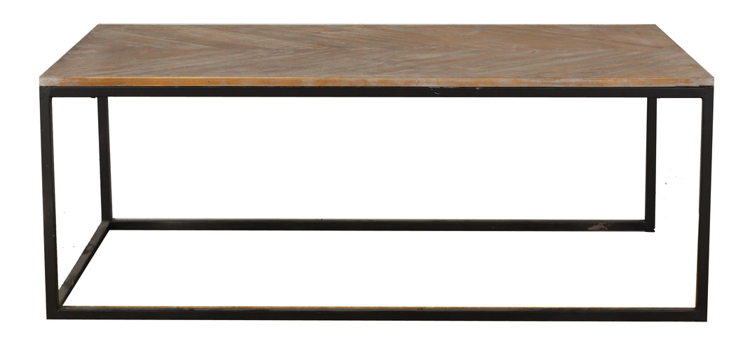 TNC Metal Frame Recycled Fir 1.2m Coffee Table
