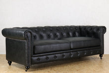 Load image into Gallery viewer, TNC Chesterfield 3 Seater Sofa, Black
