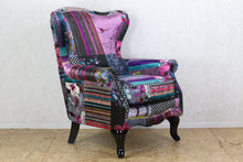 Load image into Gallery viewer, TNC Patchwork Wing Chair 2222-35C
