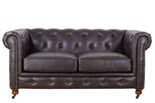 Load image into Gallery viewer, TNC Chesterfield 2 Seater Sofa, 1060L, Dark Brown
