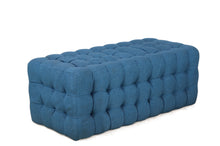 Load image into Gallery viewer, Town &amp; Country Rectangular Ottoman, Blue
