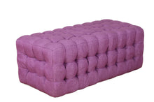 Load image into Gallery viewer, Town &amp; Country Rectangular Ottoman, Berry
