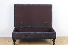 Load image into Gallery viewer, TNC Ottoman with Storage, Charcoal
