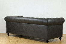 Load image into Gallery viewer, TNC Chesterfield 3 Seater Sofa, Charcoal

