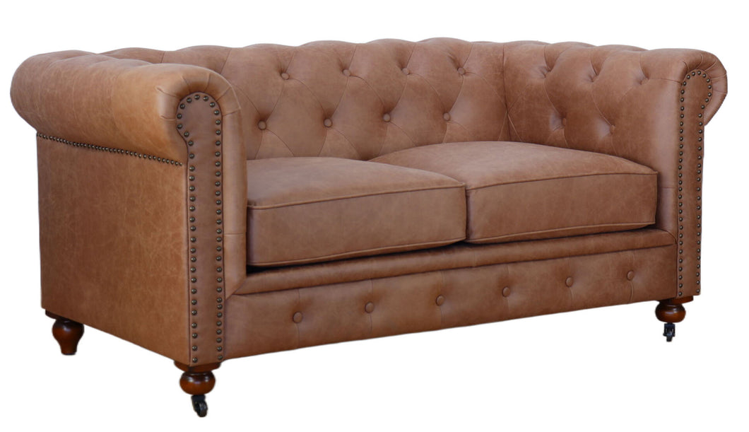 TNC Chesterfield 2 Seater Sofa, Vintage Brown