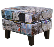 Load image into Gallery viewer, TNC Patchwork Ottoman 2125-O, 76B
