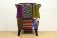 Load image into Gallery viewer, TNC Large Patchwork Wing Chair, 88C

