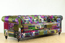 Load image into Gallery viewer, TNC Patchwork Chesterfield 3 Seater Sofa, 1060S-88C
