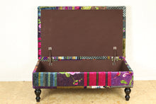 Load image into Gallery viewer, TNC Patchwork Ottoman with Storage, 5050T-88C
