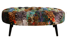 Load image into Gallery viewer, TNC Oval Patchwork Ottoman, 1163-O-55D

