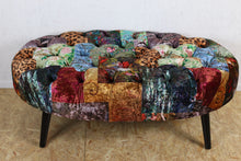 Load image into Gallery viewer, TNC Oval Patchwork Ottoman, 1163-O-55D
