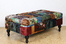 Load image into Gallery viewer, TNC Patchwork Ottoman with Storage, 5050T-55D
