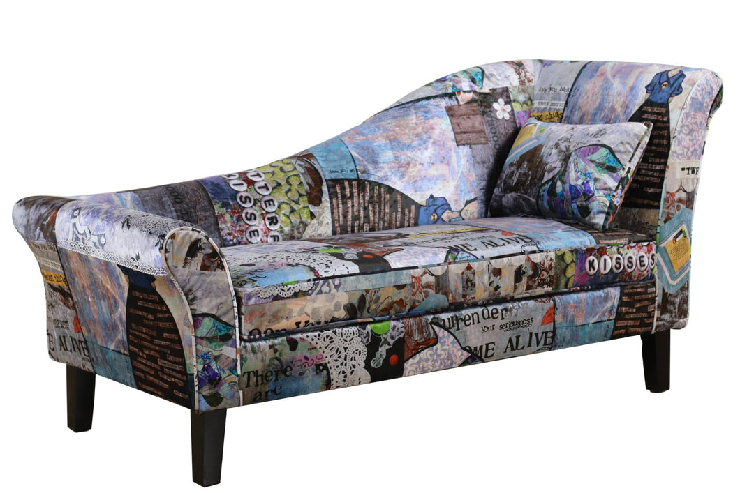 TNC Patchwork Chaise Chair,  815-76B